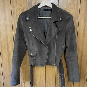 Talula Suede Moto Jacket